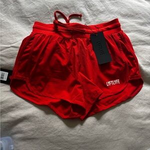 Women's Red Lyftlyfe Shorts